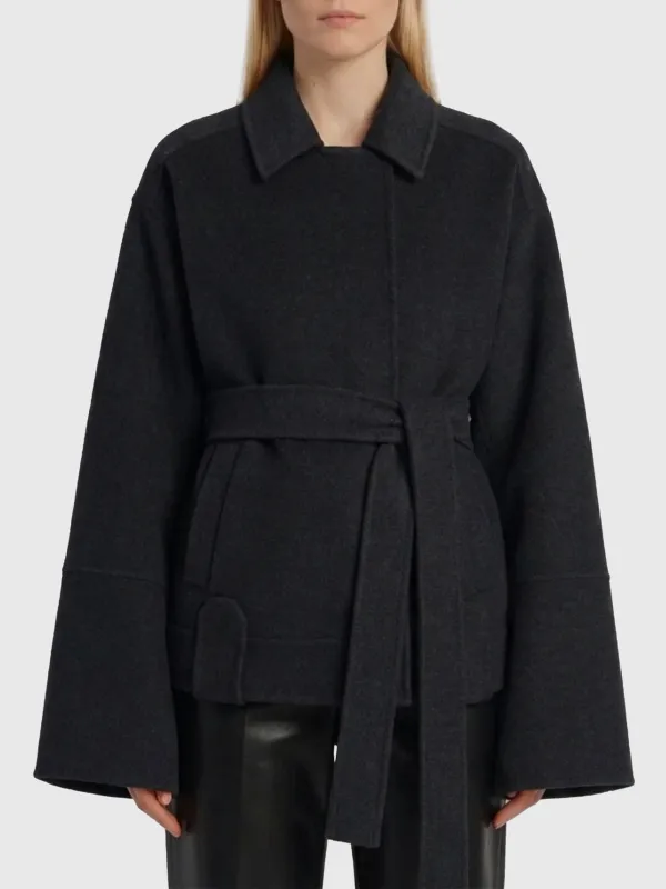 Alder Charcoal coat made by KHAITE