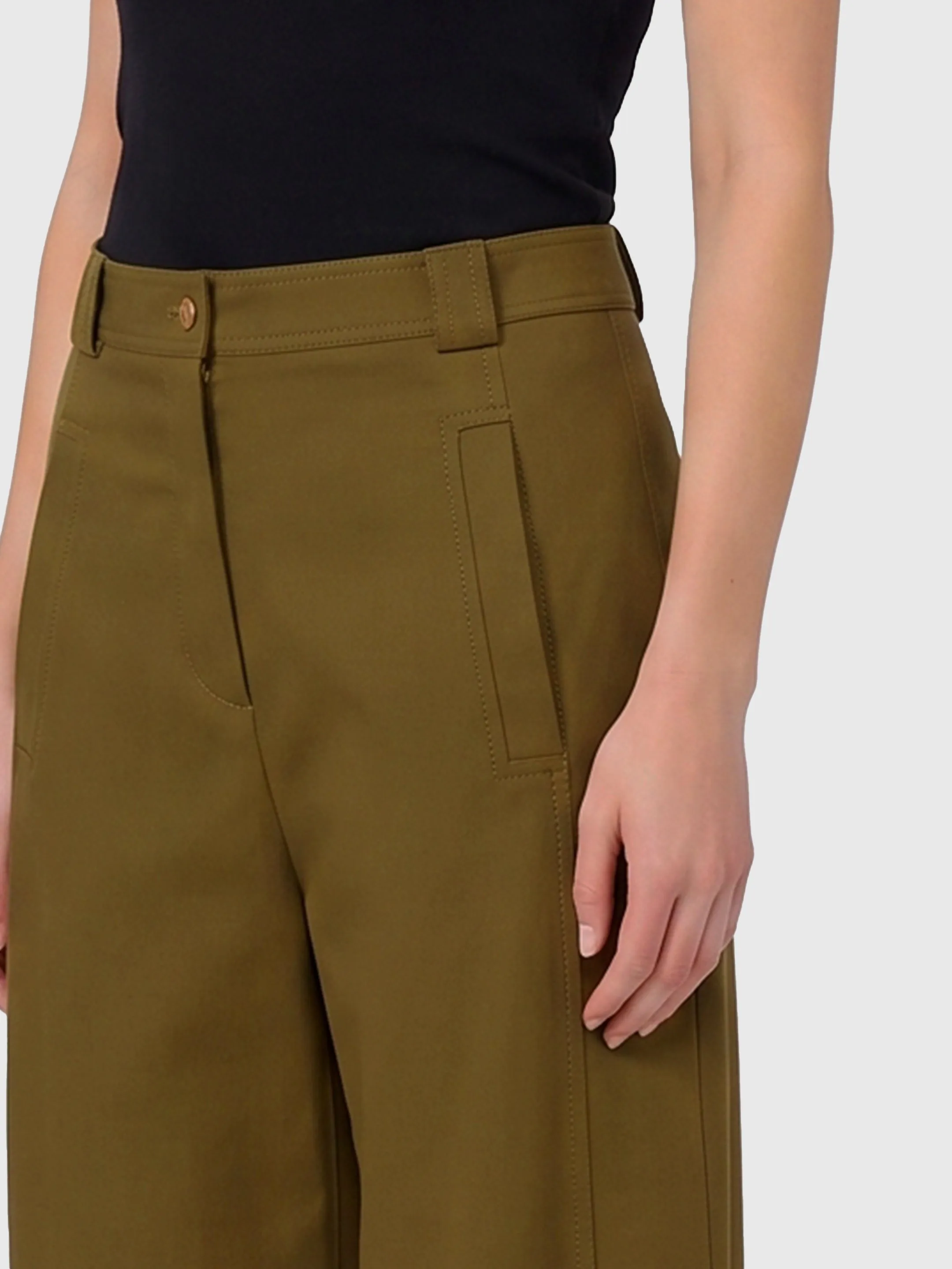 Adorni stretch cotton canvas trousers sold by Lord & Taylor product image thumbnail 3