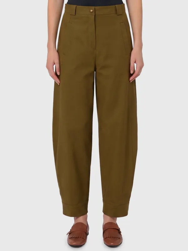 Adorni stretch cotton canvas trousers made by MaxMara
