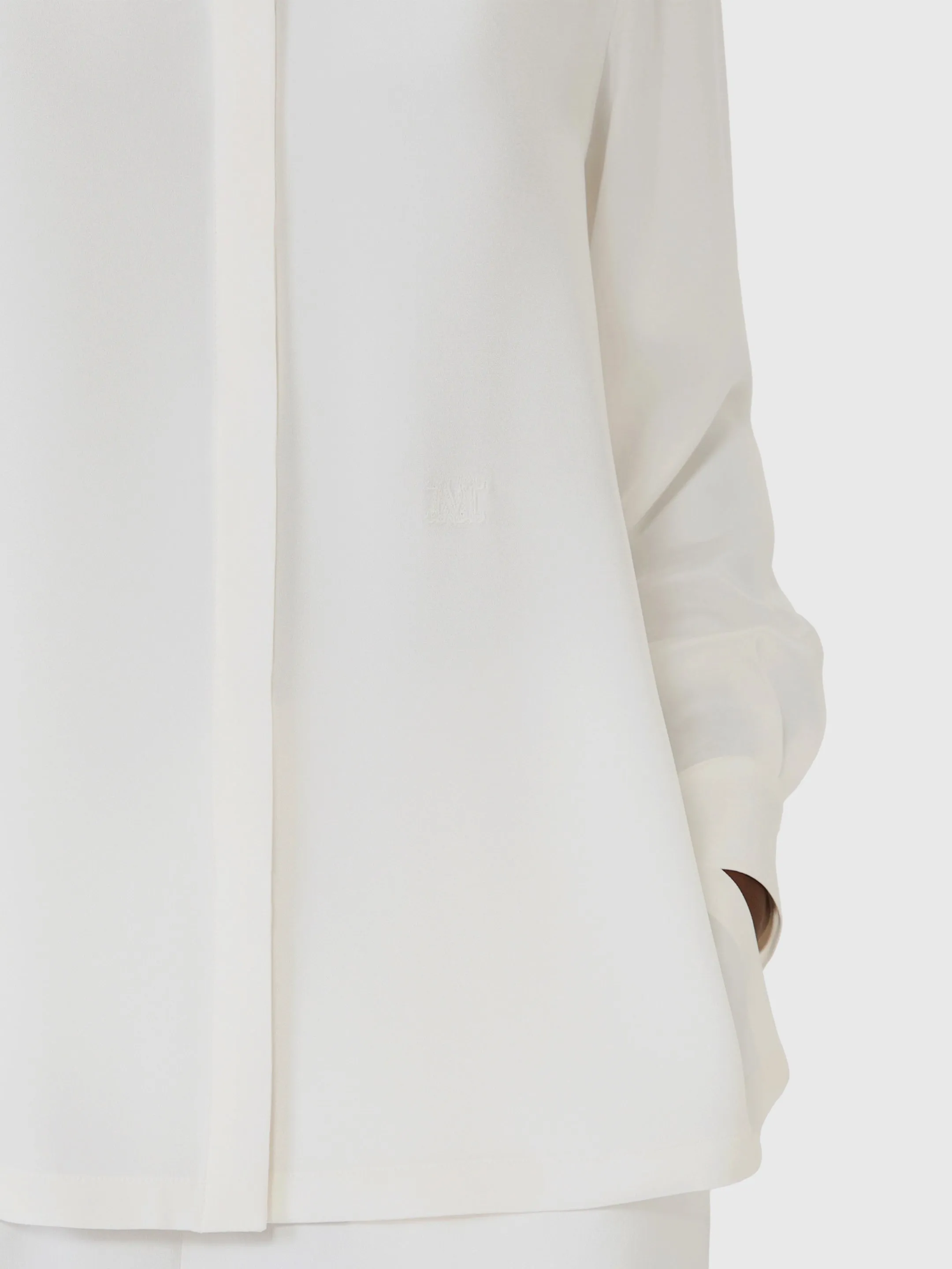 Geranium silk shirt sold by Lord & Taylor product image thumbnail 4
