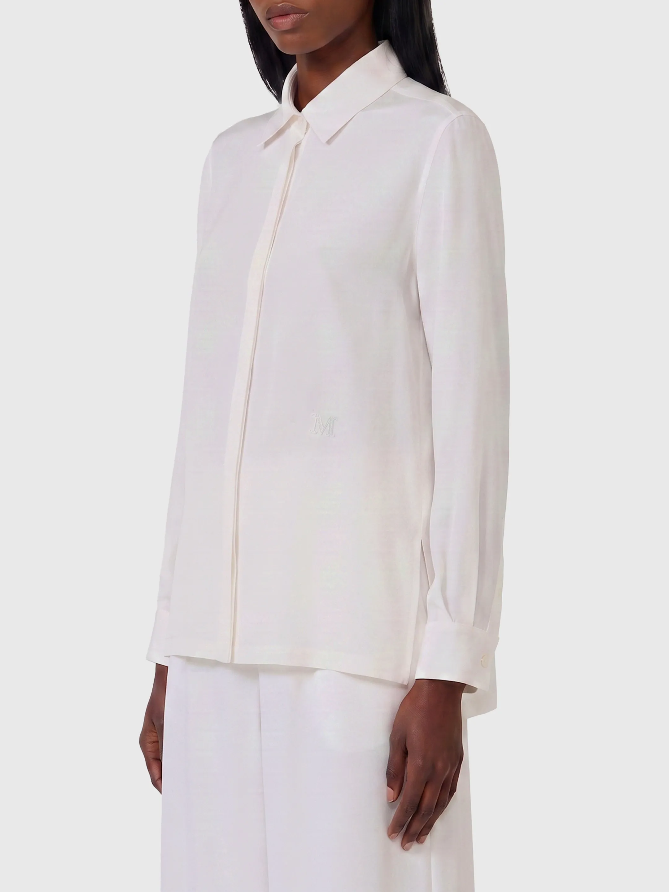 Geranium silk shirt sold by Lord & Taylor product image thumbnail 2