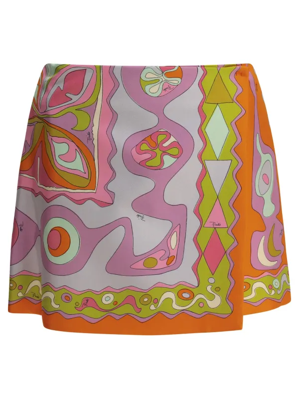 "Angoli" Wrap Skirt made by Emilio Pucci