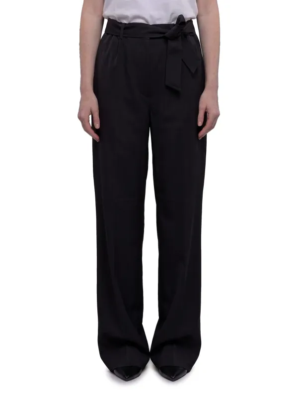 EDITTO WOOL TROUSERS WITH BELT made by MaxMara