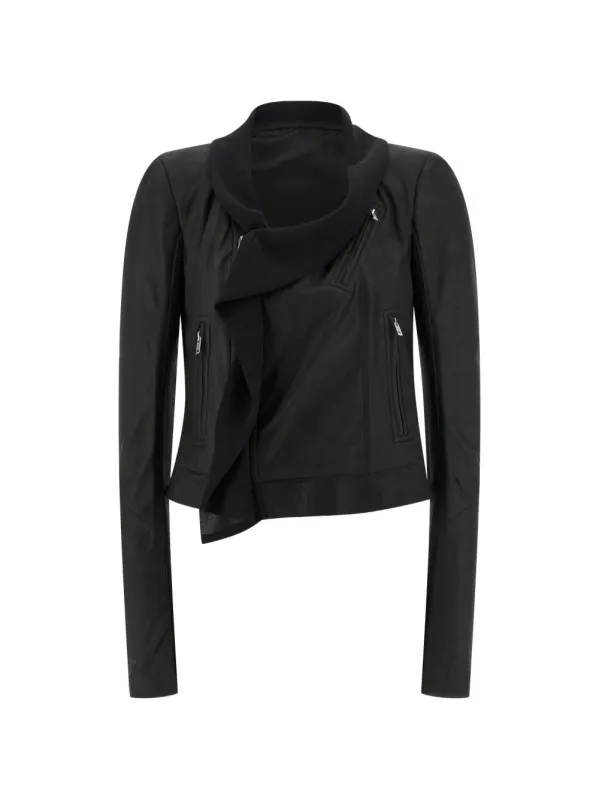 SCARF BIKER GIACCA IN PELLE made by Rick Owens