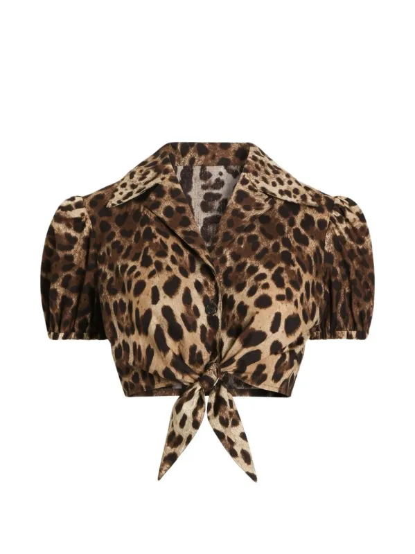 LEO PRINT COTTON TOP made by Dolce & Gabanna