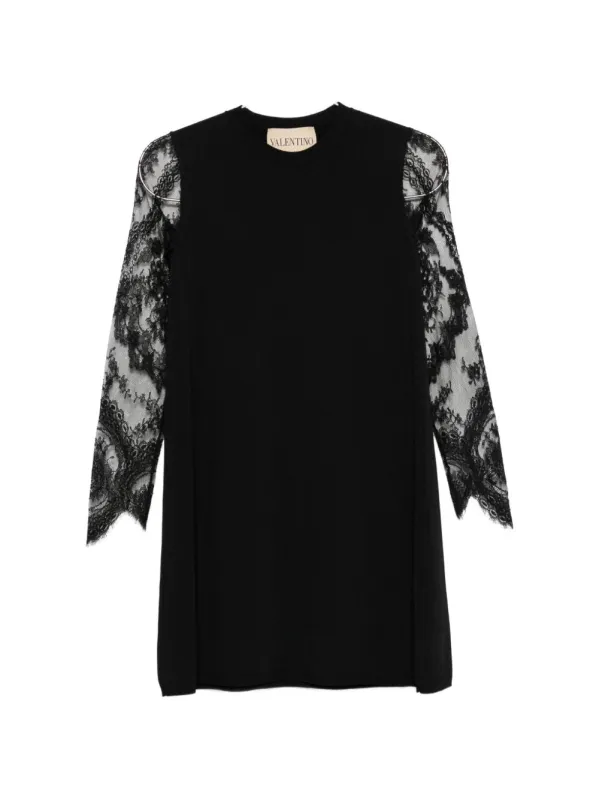 LACE-SLEEVE MINI DRESS made by Valentino Garavani