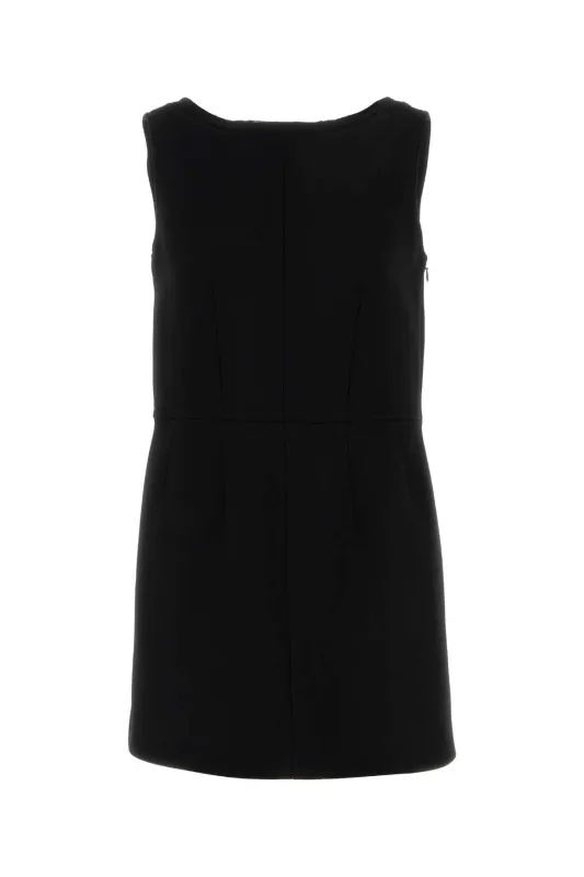 BLACK WOOL DRESS made by Prada