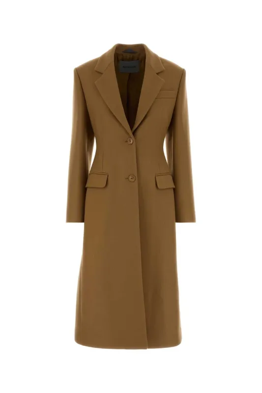BISCUIT WOOL BLEND COAT made by Balenciaga