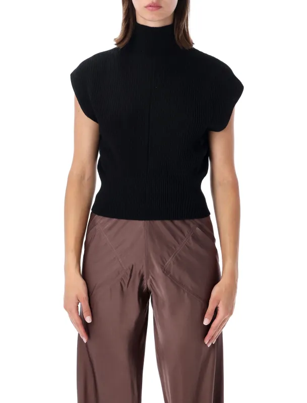 RICK OWENS SLEEVELESS WOOL TURTLENECK made by Rick Owens