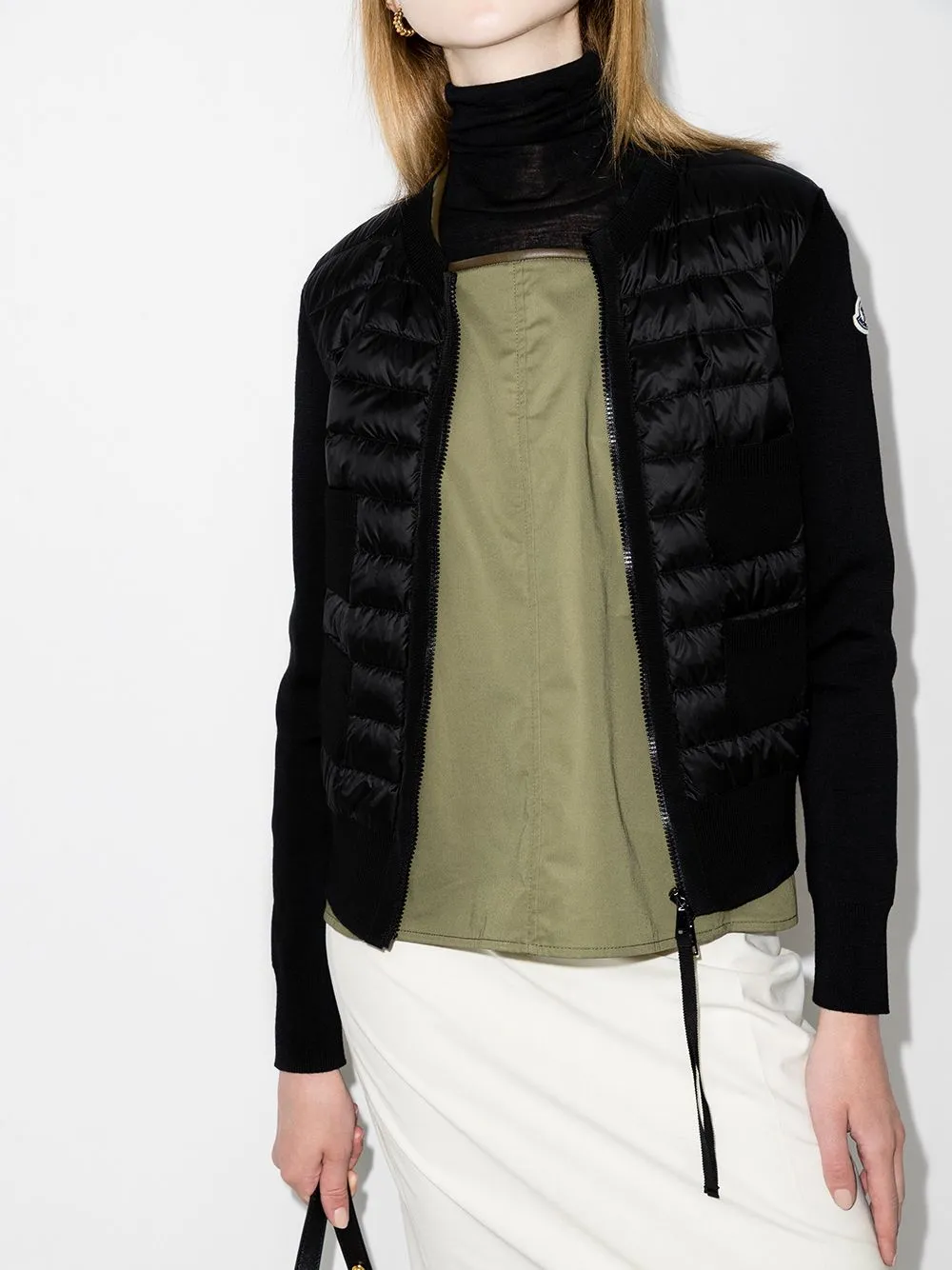 WOOL AND NYLON PADDED CARDIGAN sold by Lord & Taylor product image thumbnail 2