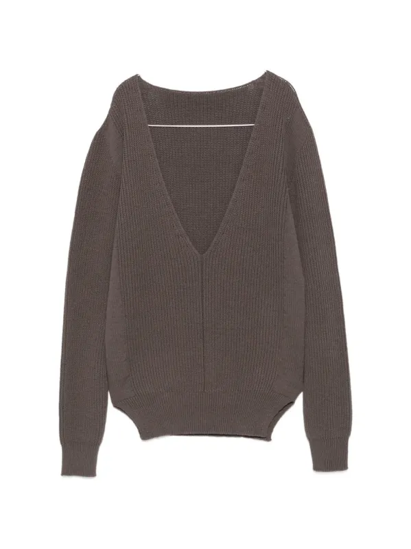 WOOL V-NECKED SWEATER made by Rick Owens