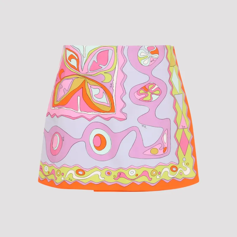 Pucci Silk Twill Skirt made by Emilio Pucci