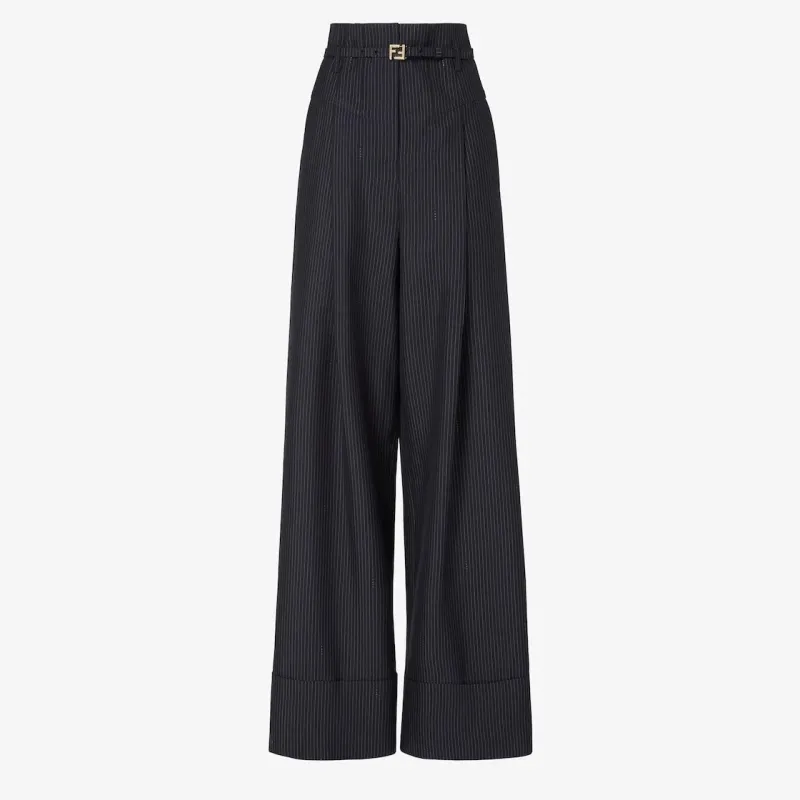 Wool tailored pants made by Fendi