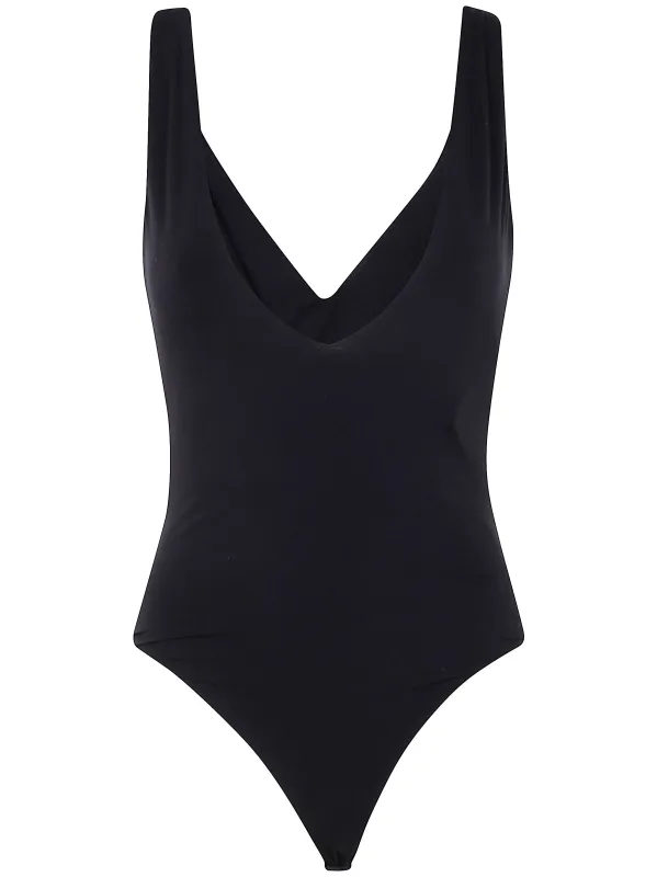 V NECK BODYSUIT made by Entire Studios