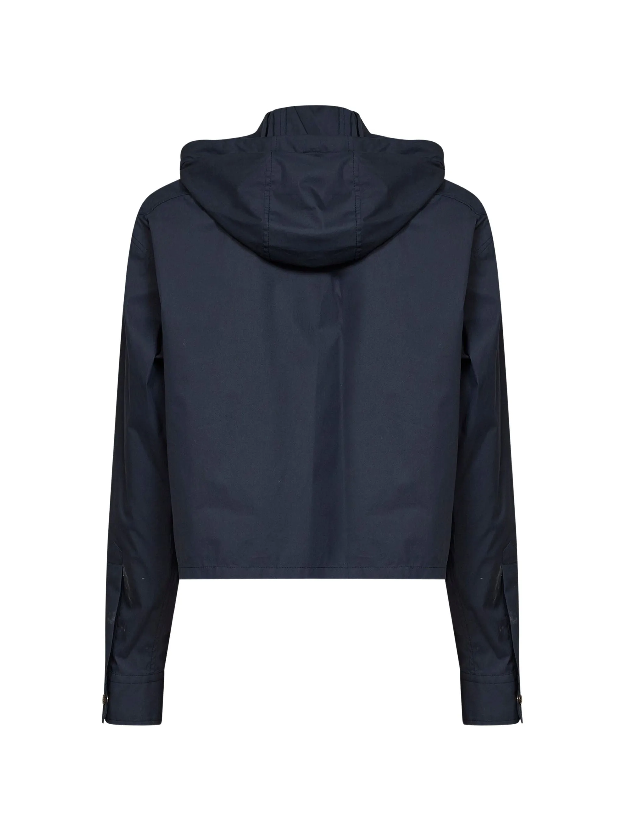 HOODED BOXY-CUT SHIRT sold by Lord & Taylor product image thumbnail 3