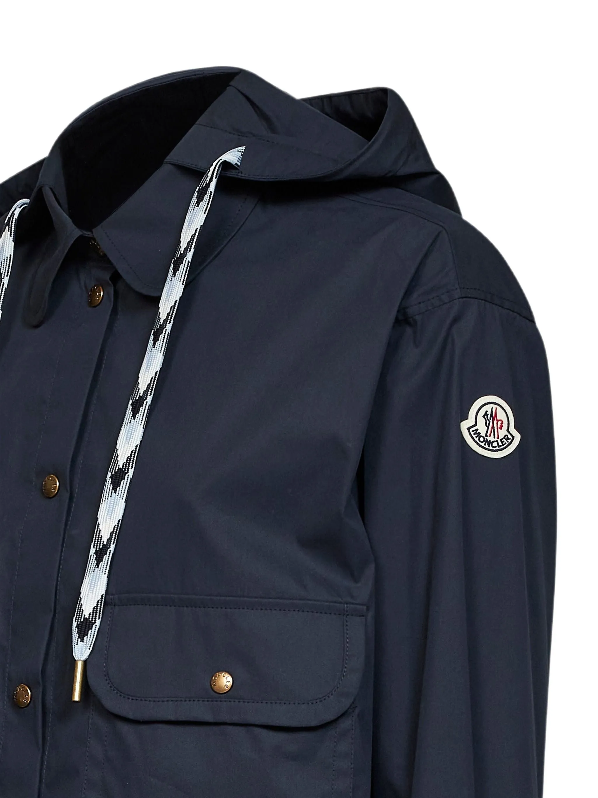 HOODED BOXY-CUT SHIRT sold by Lord & Taylor product image thumbnail 2