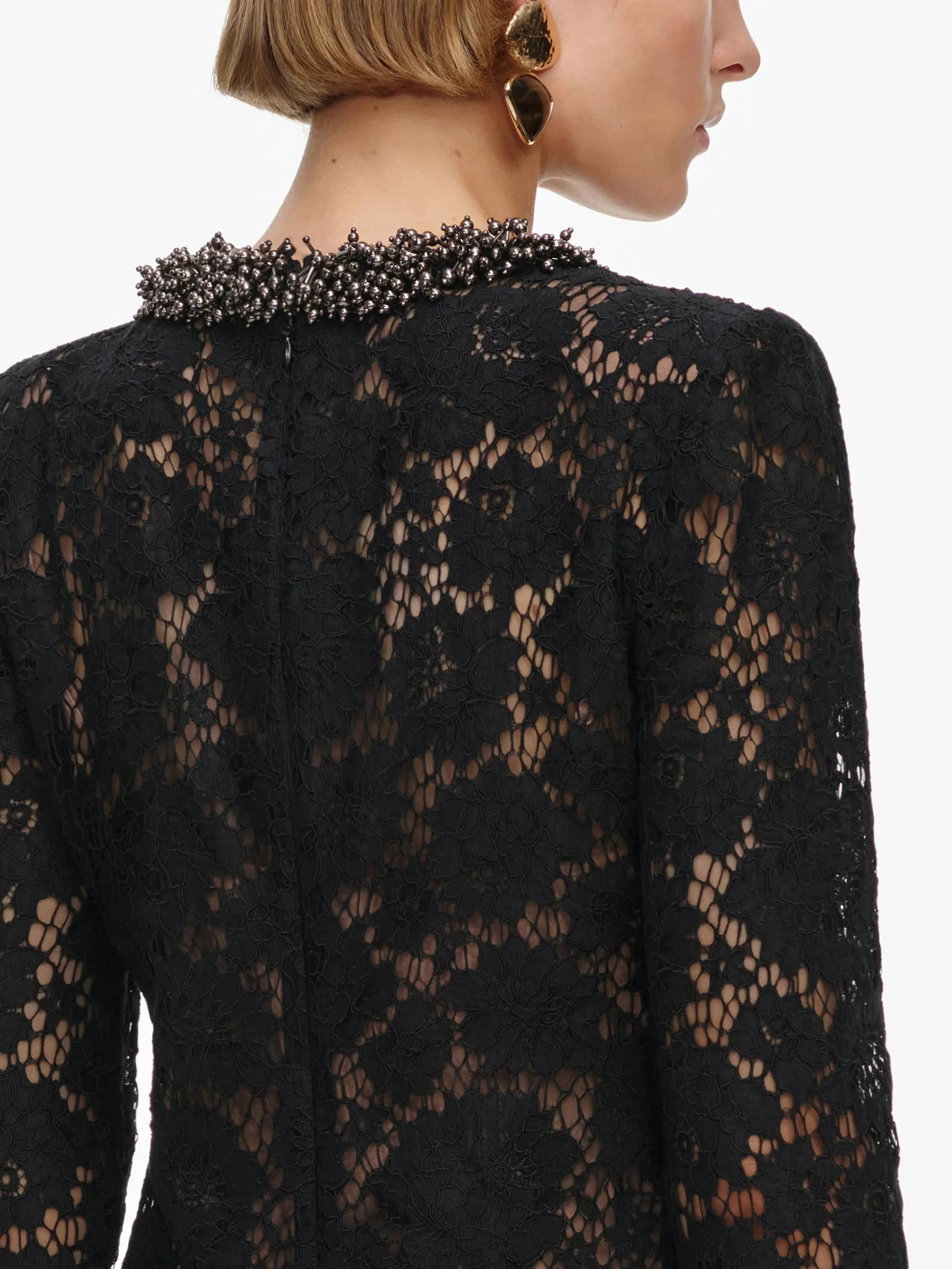 LACE LONG SLEEVE MINI DRESS sold by Lord & Taylor product image thumbnail 5