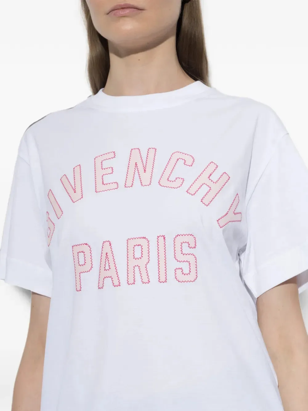 T-SHIRT IN COTTON WITH GIVENCHY PARIS EMBROIDERY sold by Lord & Taylor product image thumbnail 5