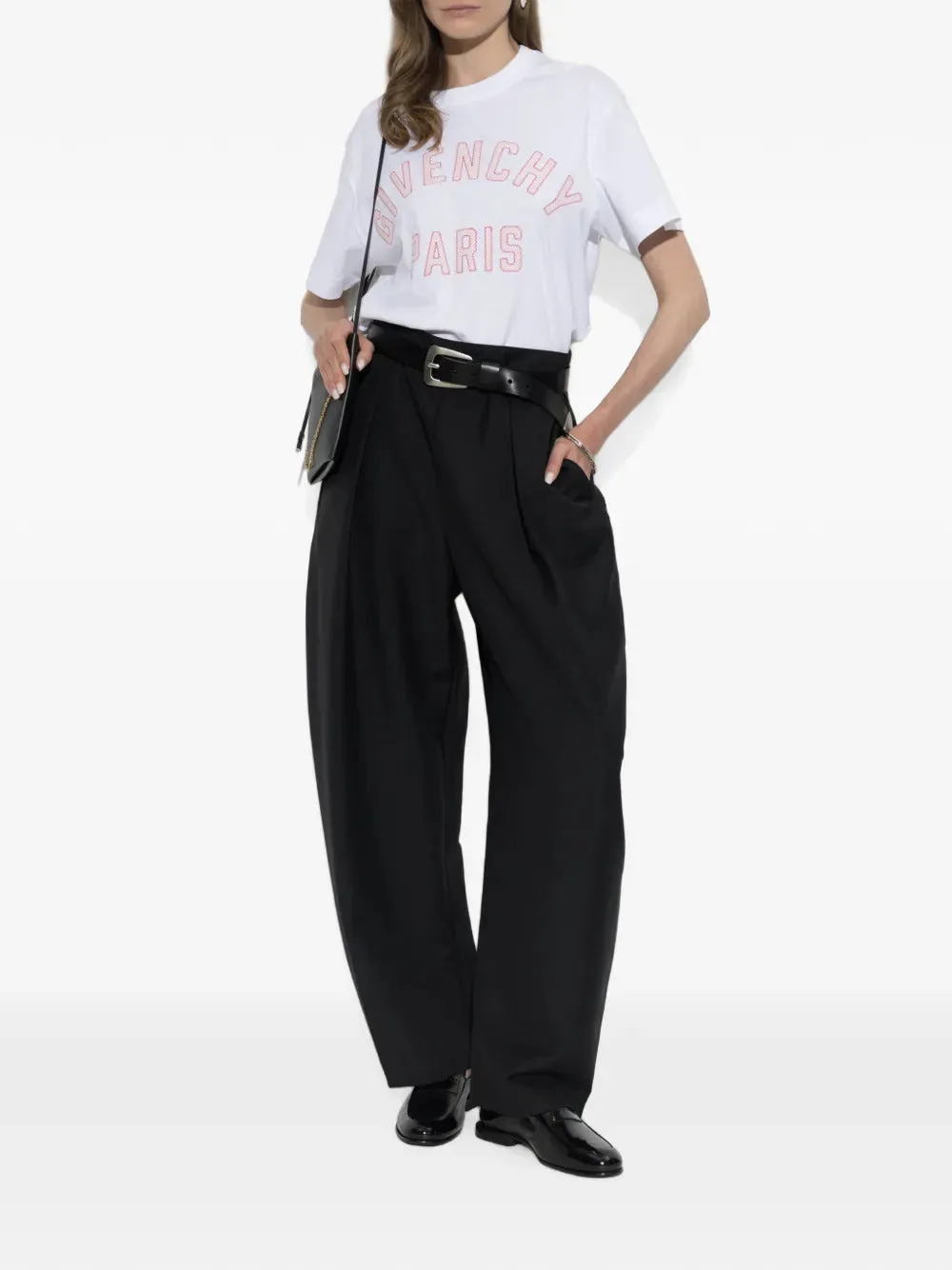 T-SHIRT IN COTTON WITH GIVENCHY PARIS EMBROIDERY sold by Lord & Taylor product image thumbnail 2