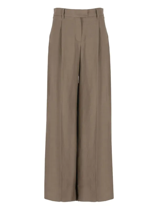 PLEATED WIDE-LEG TROUSERS made by Brunello Cucinelli