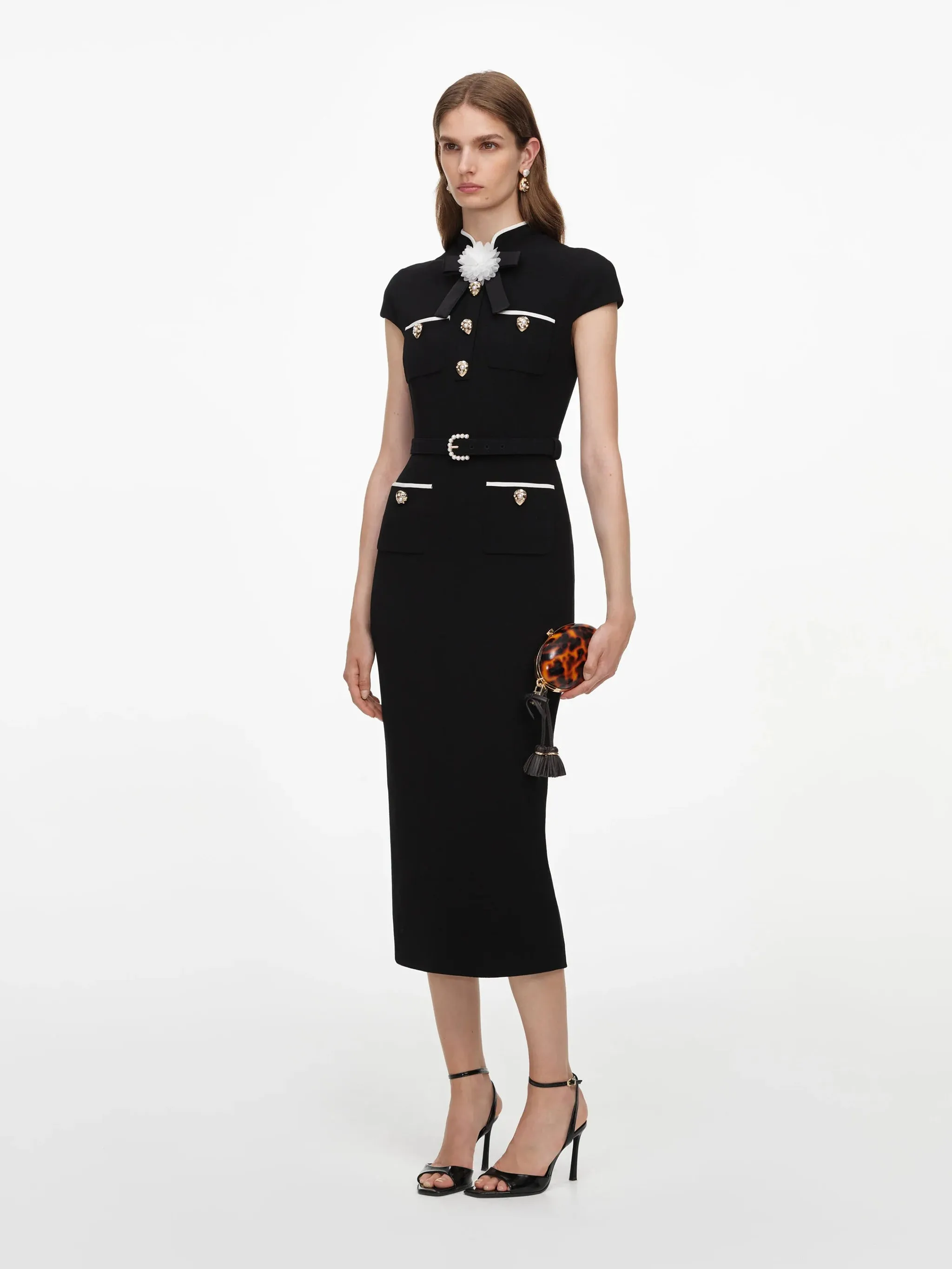 WOOL CREPE MIDI DRESS sold by Lord & Taylor product image thumbnail 2