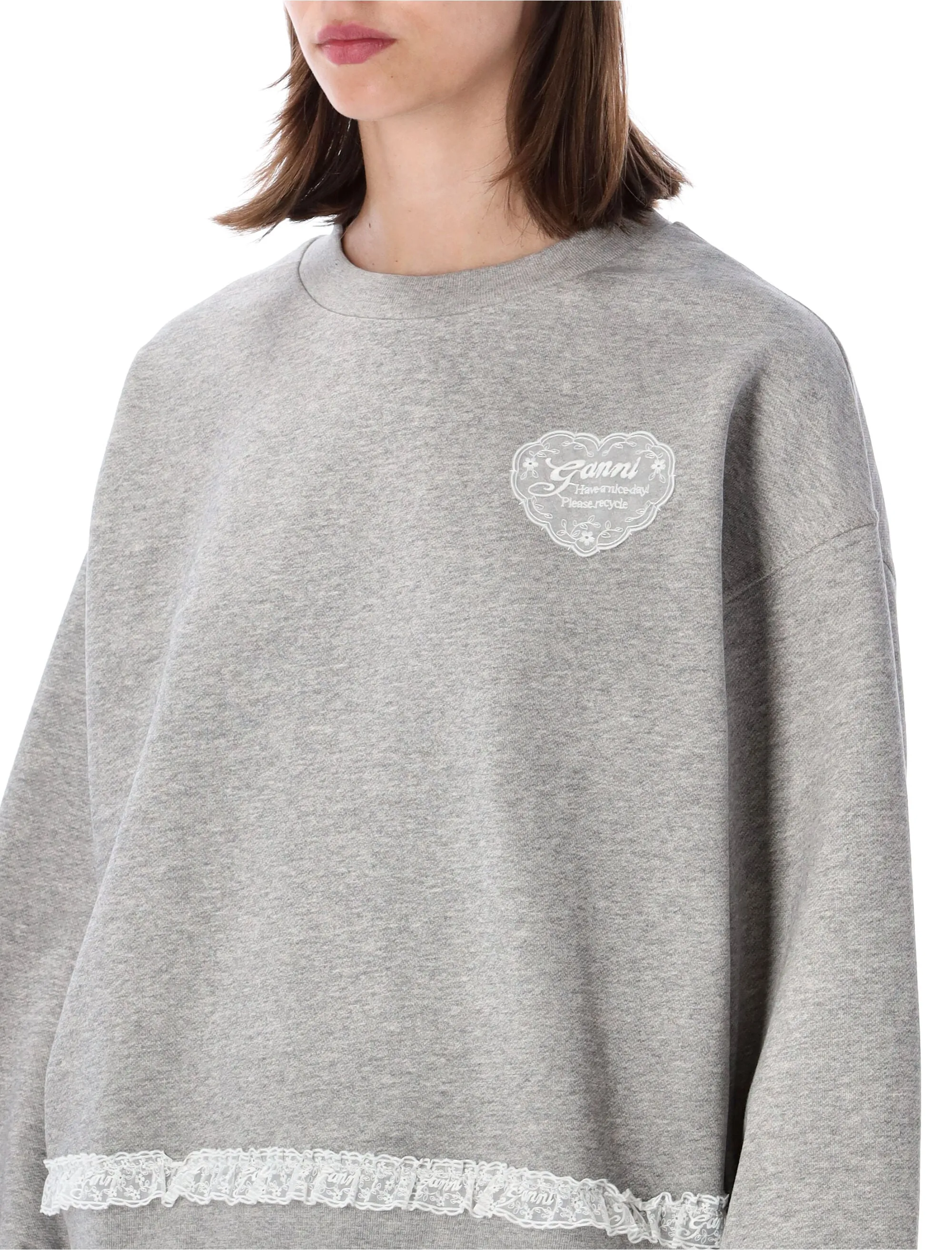GANNI ISOLI LACE SWEATSHIRT sold by Lord & Taylor product image thumbnail 3
