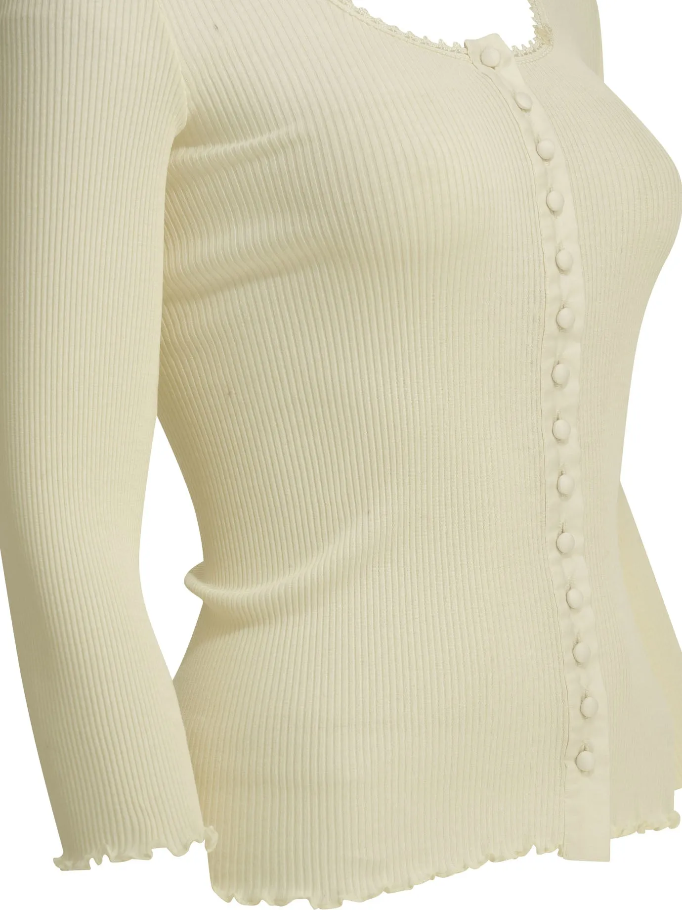 FITTED TOP MADE OF COTTON AND SILK JERSEY sold by Lord & Taylor product image thumbnail 4