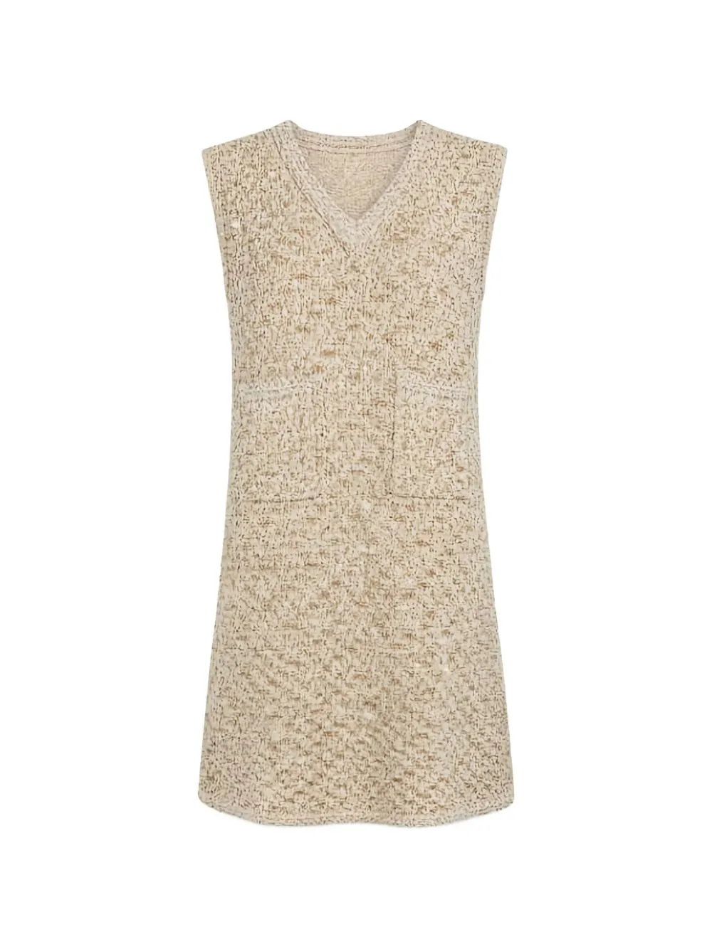 BEIGE BOUCLÉ V-NECK DRESSES sold by Lord & Taylor product image thumbnail 3