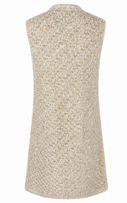 BEIGE BOUCLÉ V-NECK DRESSES sold by Lord & Taylor product image thumbnail 2
