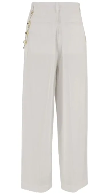 WHITE COTTON TROUSERS sold by Lord & Taylor product image thumbnail 2