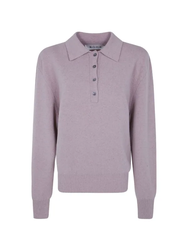 PINK MELANGE WOOL TEE SHIRT made by Rohe