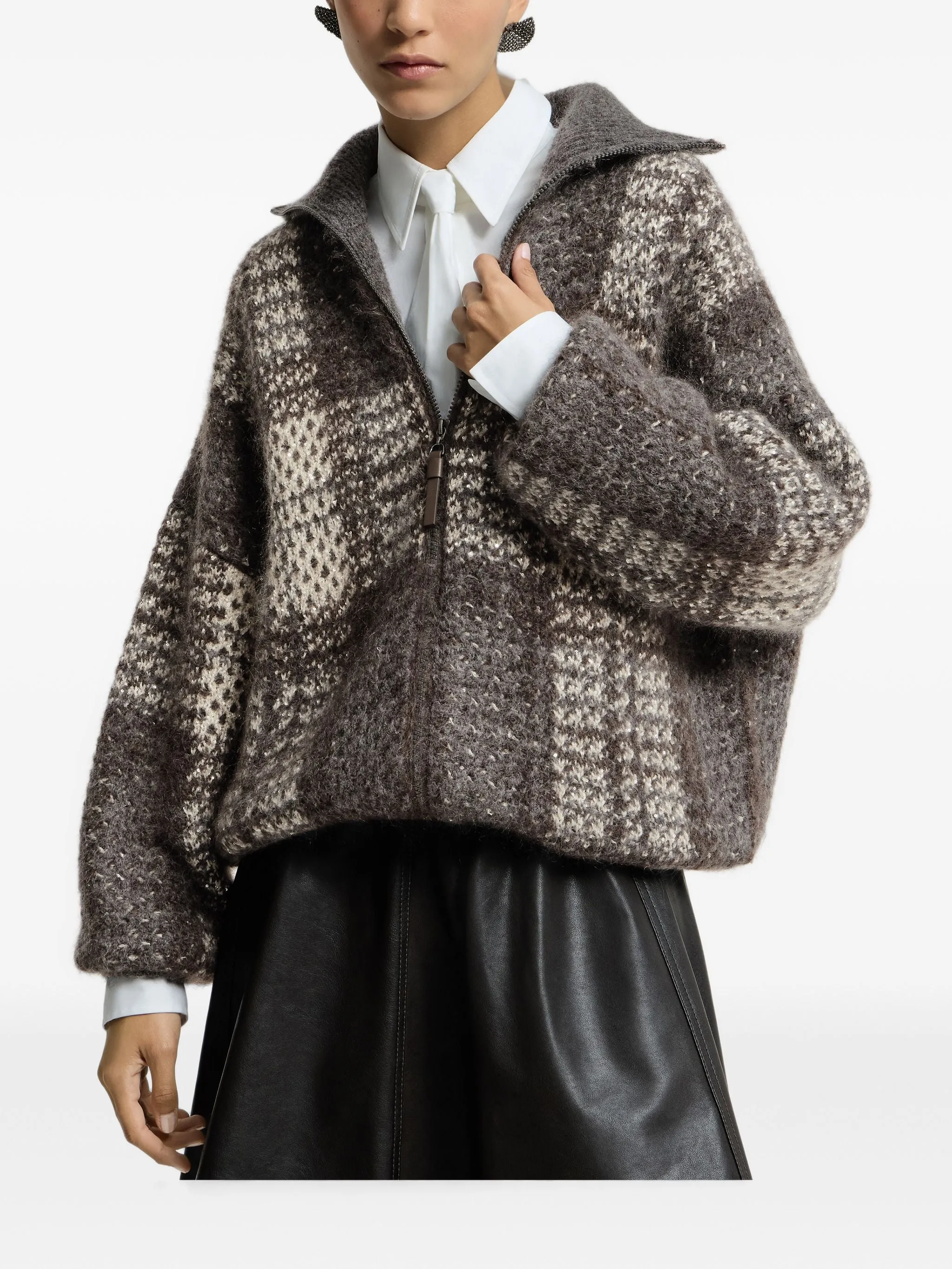 EMBROIDERED MOHAIR BLEND CARDIGAN sold by Lord & Taylor product image thumbnail 4