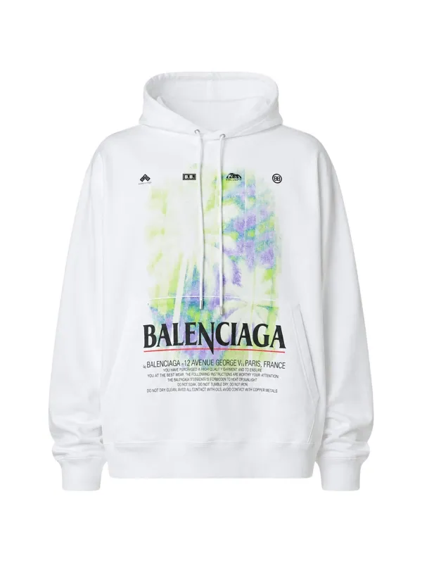 WHITE COTTON OVERSIZE SWEATSHIRT made by Balenciaga