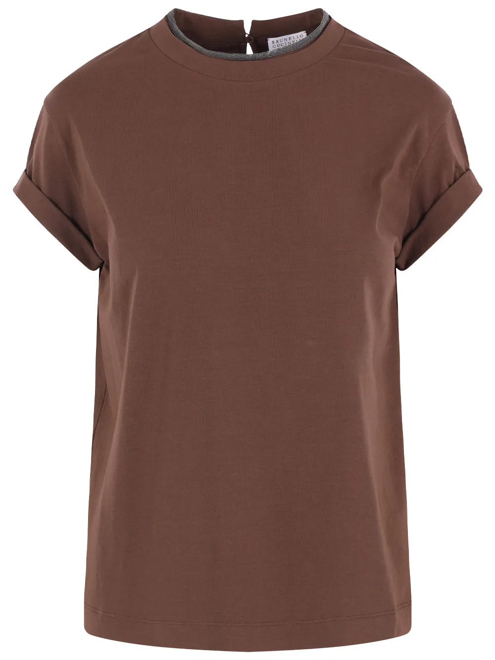 STRETCH COTTON JERSEY T-SHIRT WITH PRECIOUS FAUX LAYERING sold by Lord & Taylor
