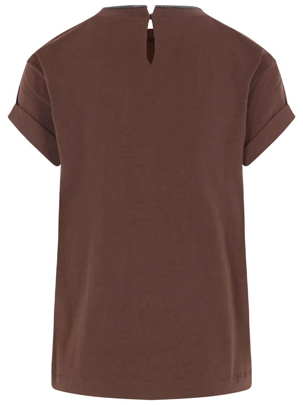 STRETCH COTTON JERSEY T-SHIRT WITH PRECIOUS FAUX LAYERING sold by Lord & Taylor product image thumbnail 2