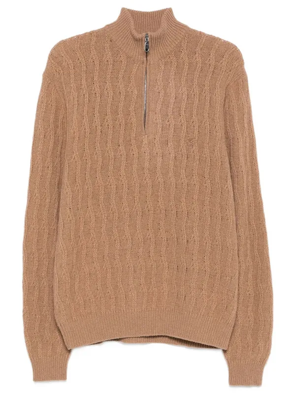 ROMA CASHMERE QUARTER-ZIP JUMPER made by Etro