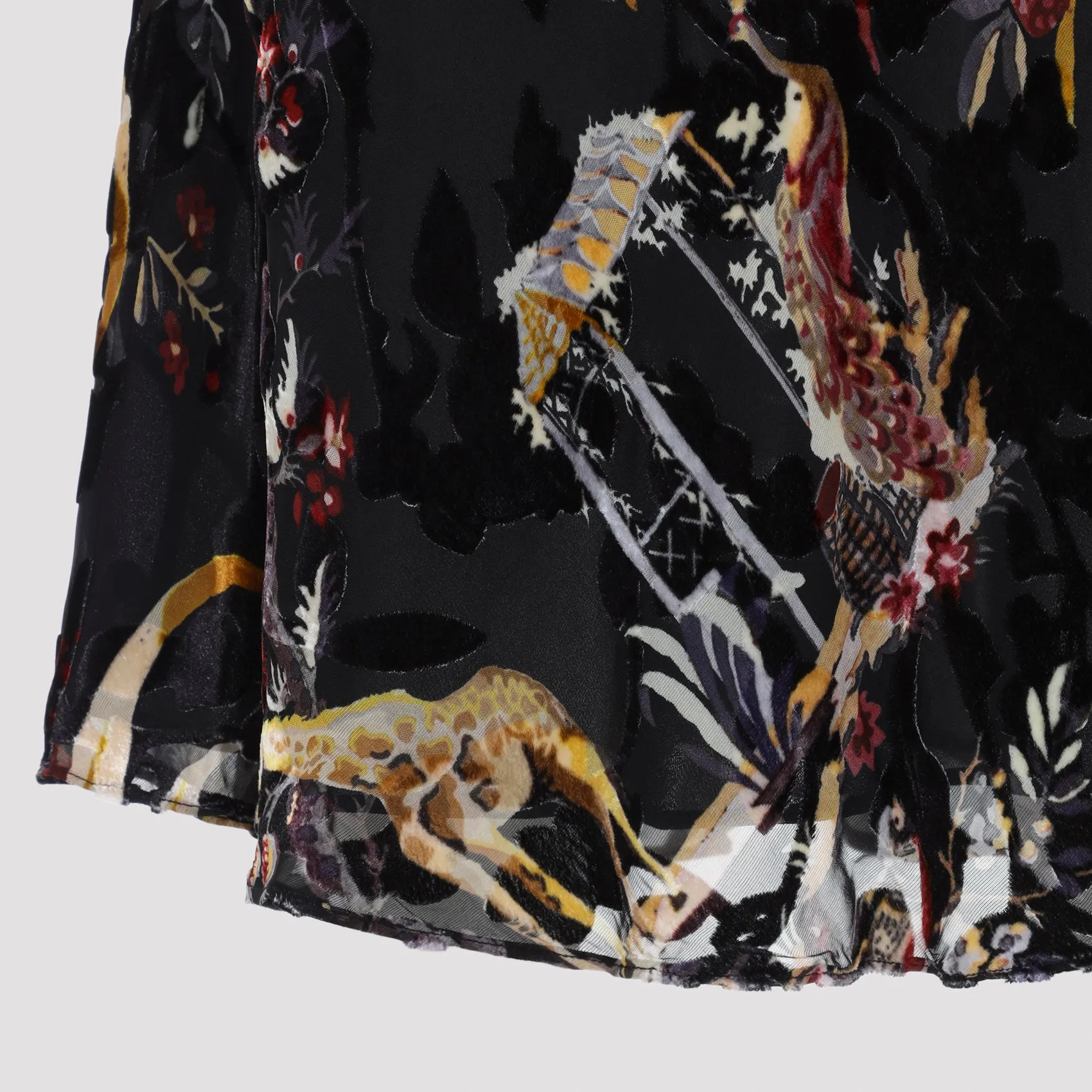 MULTICOLOR BLACK MIDI SKIRT sold by Lord & Taylor product image thumbnail 4