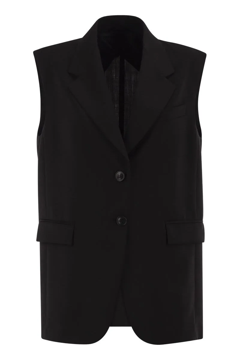 MSTQUASAR - SINGLE-BREASTED VIRGIN WOOL TAILORED WAISTCOAT sold by Lord & Taylor