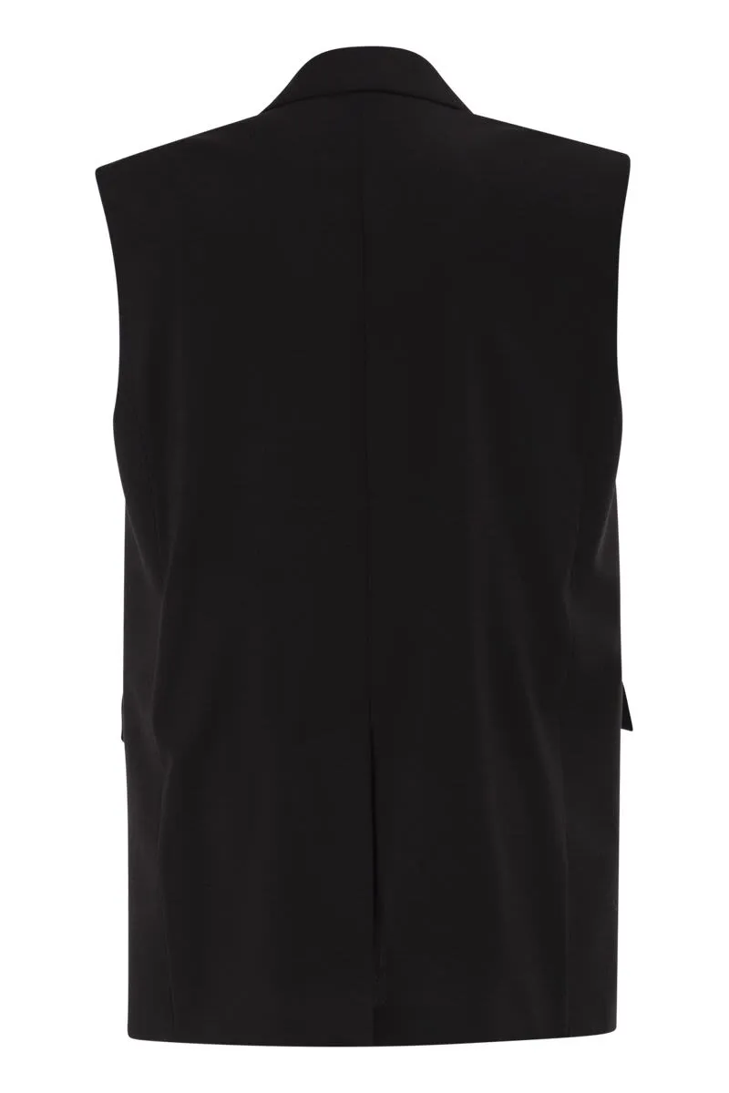 MSTQUASAR - SINGLE-BREASTED VIRGIN WOOL TAILORED WAISTCOAT sold by Lord & Taylor product image thumbnail 2