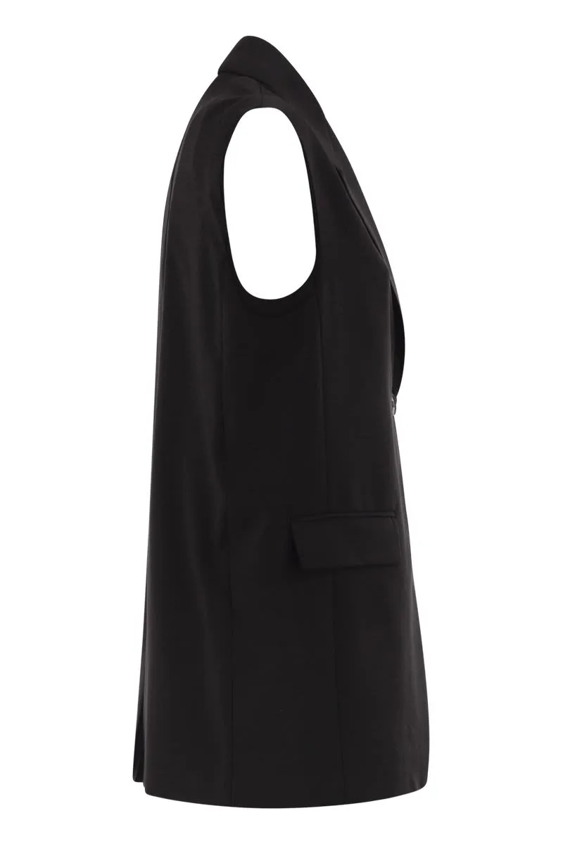 MSTQUASAR - SINGLE-BREASTED VIRGIN WOOL TAILORED WAISTCOAT sold by Lord & Taylor product image thumbnail 3