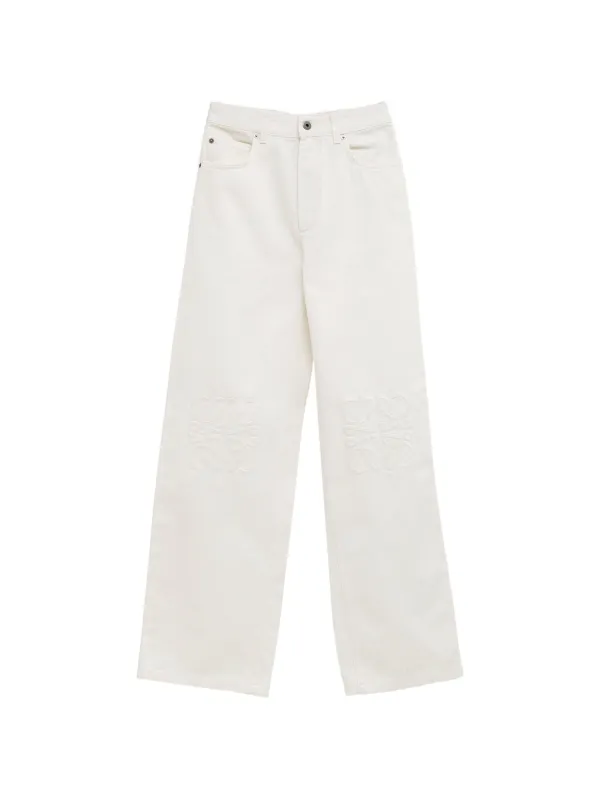 ANAGRAM-EMBROIDERED BAGGY JEANS made by Loewe