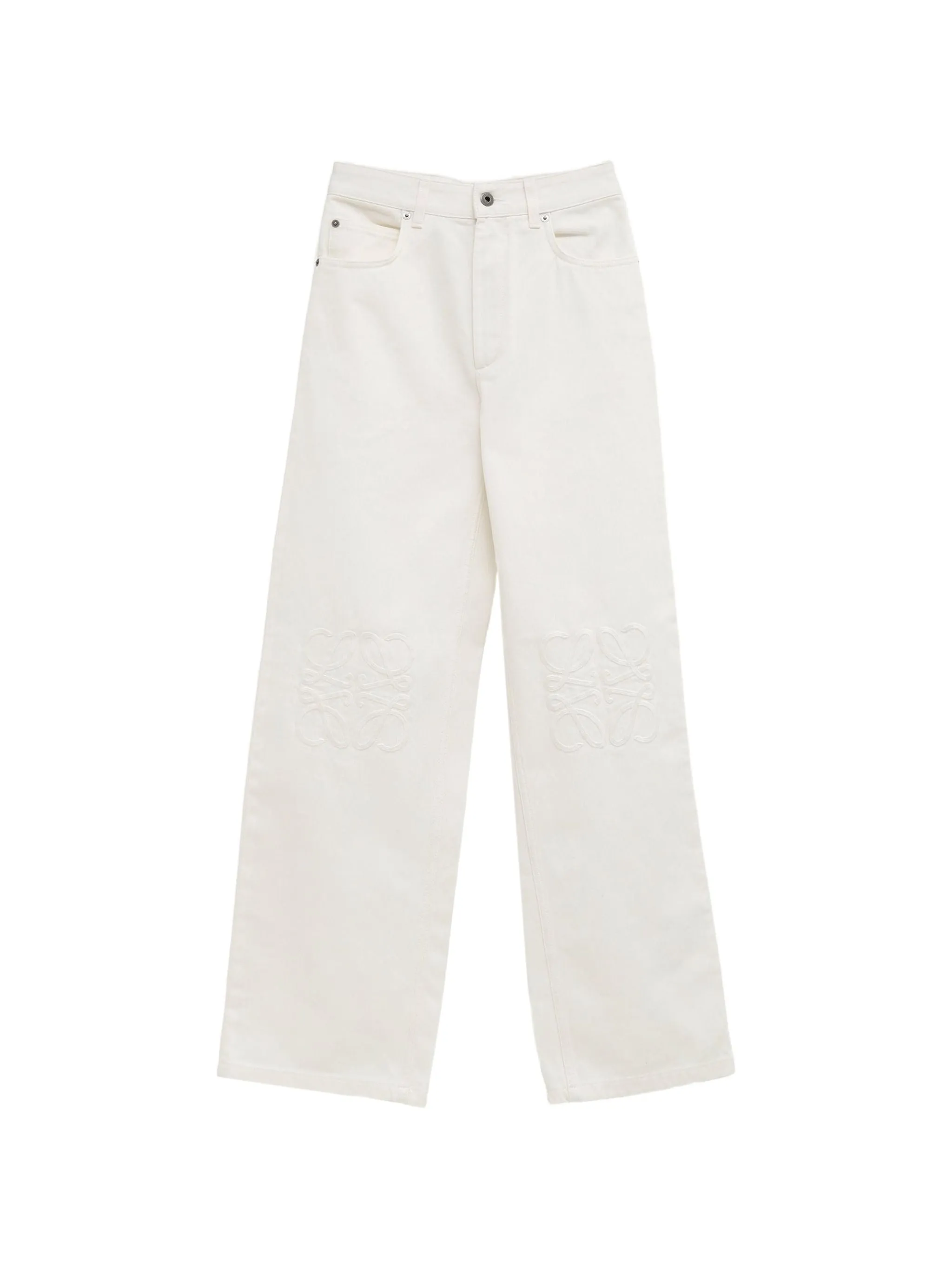 ANAGRAM-EMBROIDERED BAGGY JEANS sold by Lord & Taylor