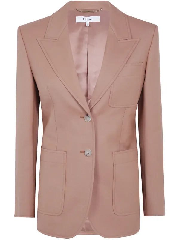 PEAK-LAPELS SINGLE-BREASTED BLAZER made by Chloe