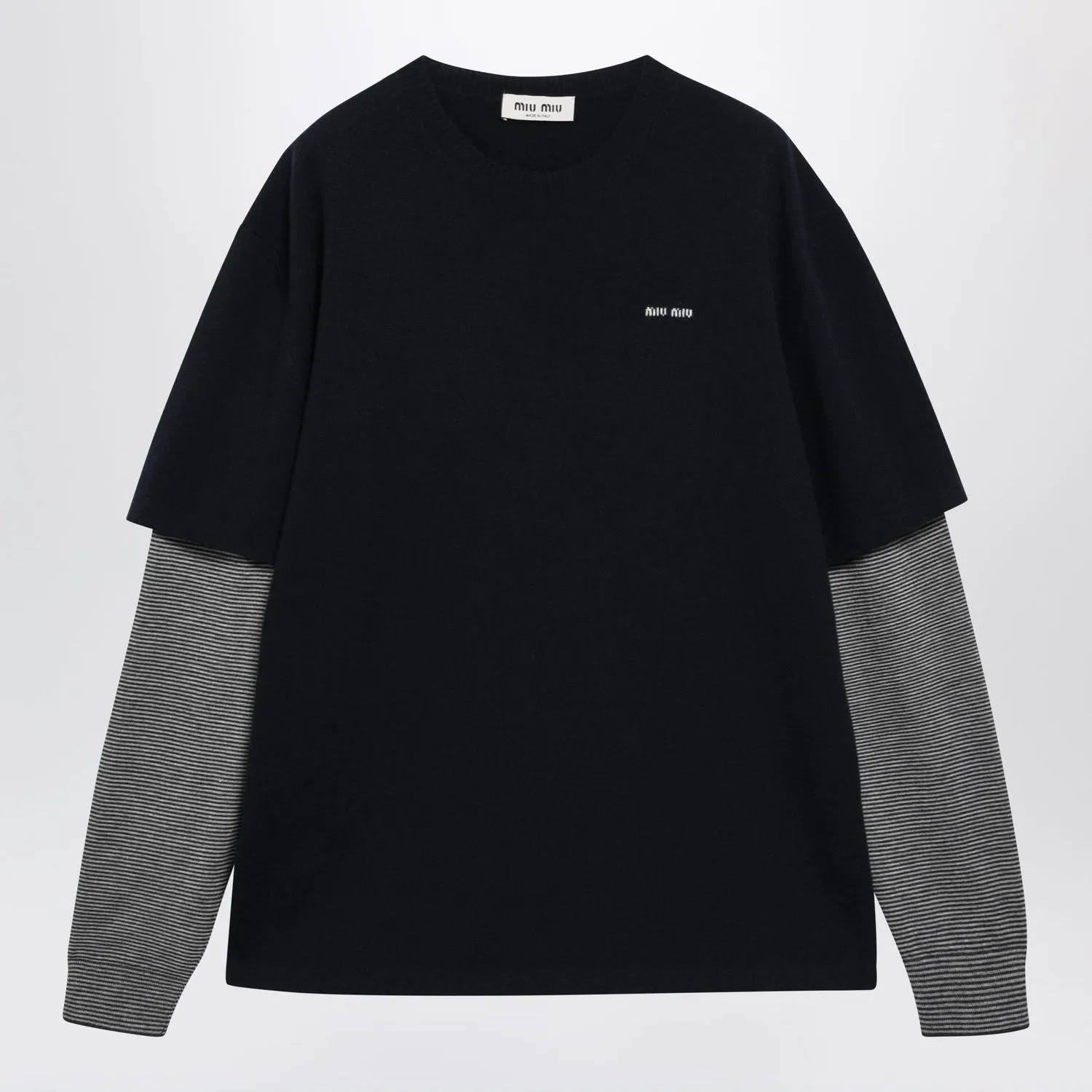 BLUE WOOL AND CASHMERE SWEATER sold by Lord & Taylor