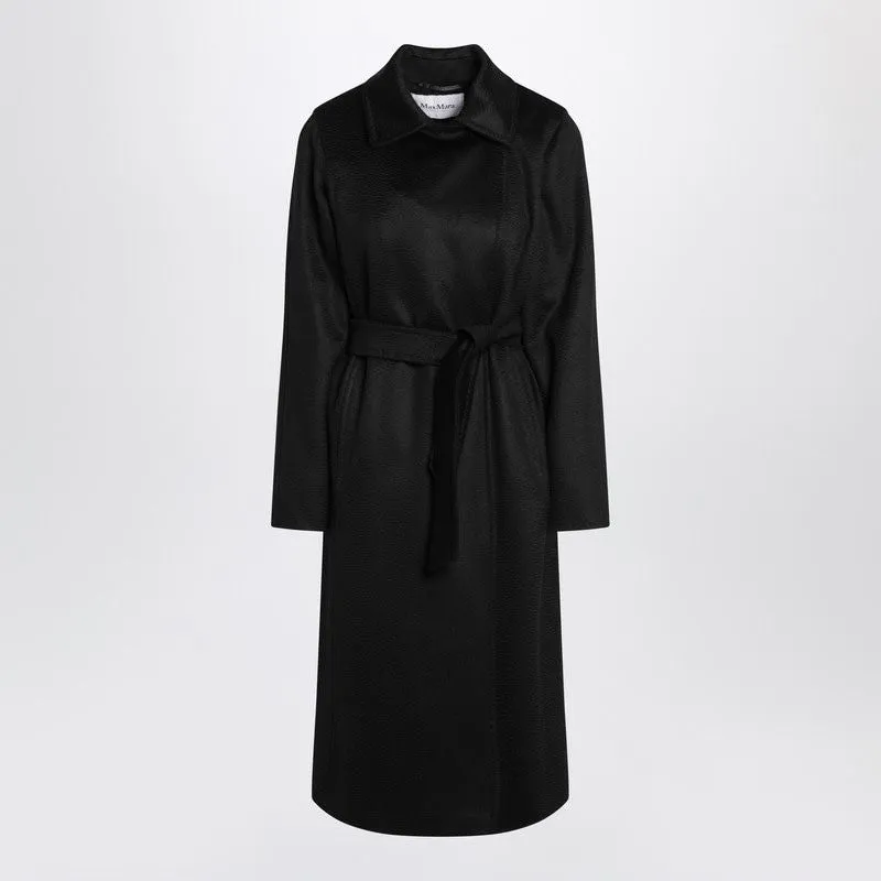 BLACK MANUELA ICON COAT IN ZIBELINE CAMEL made by MaxMara