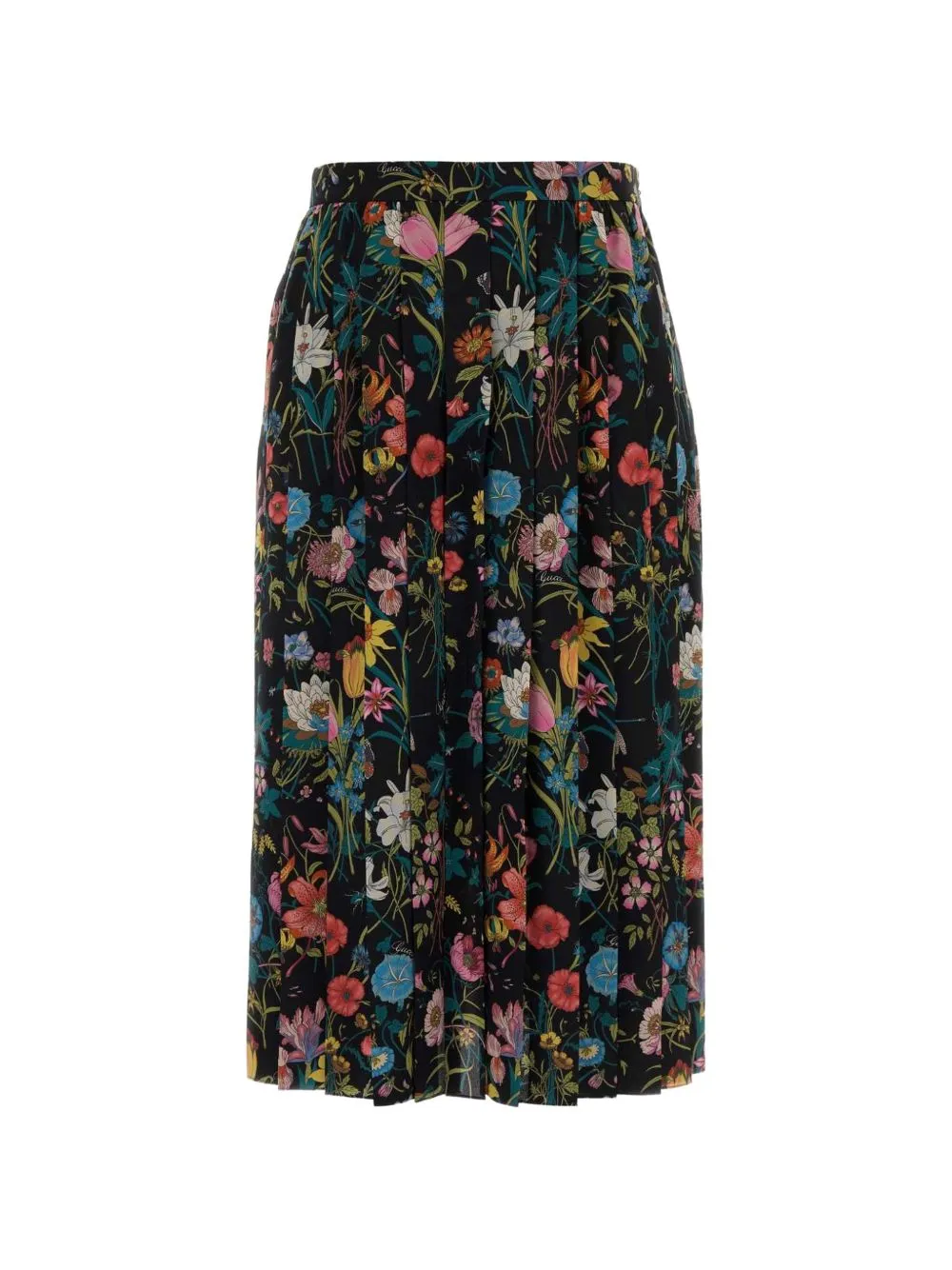 FLORA-PRINT PLEATED MIDI SKIRT sold by Lord & Taylor product image thumbnail 2