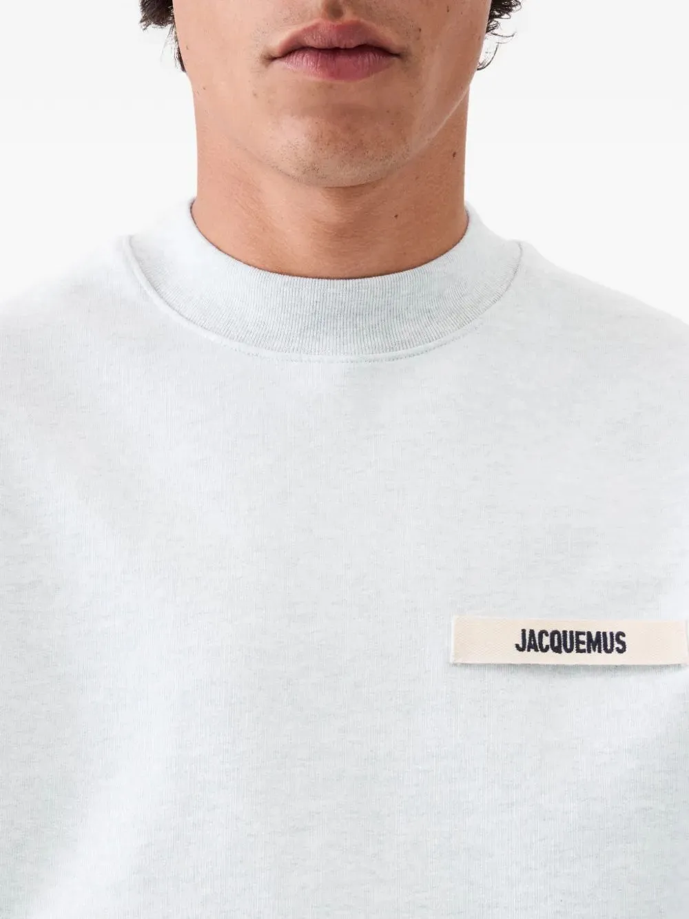 GREY CREWNECK SWEATSHIRT WITH GROSGRAIN LOGO sold by Lord & Taylor product image thumbnail 4