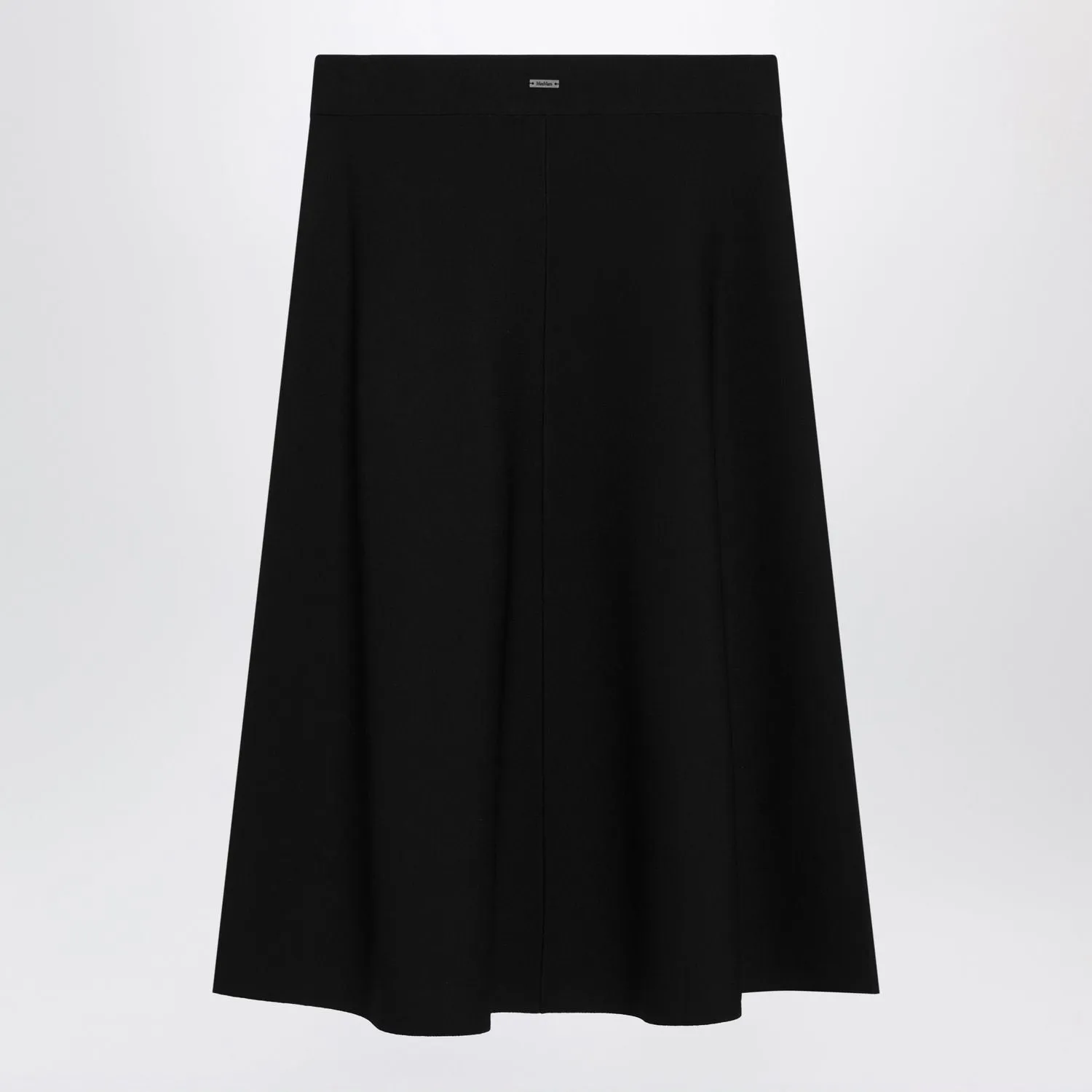 FLARED MIDI SKIRT IN VISCOSE CRêPE YARN, BLACK sold by Lord & Taylor product image thumbnail 2