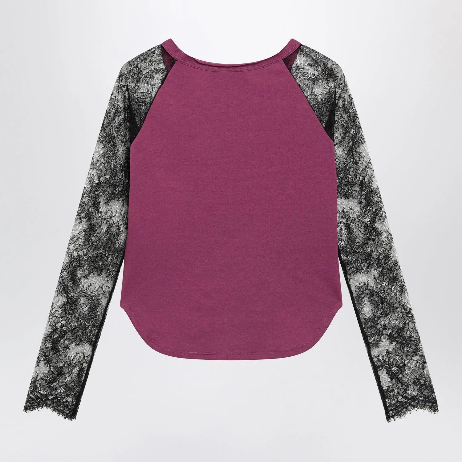 CYCLAMEN PANTHER 60 TSHIRT WITH BLACK LACE SLEEVES sold by Lord & Taylor product image thumbnail 2