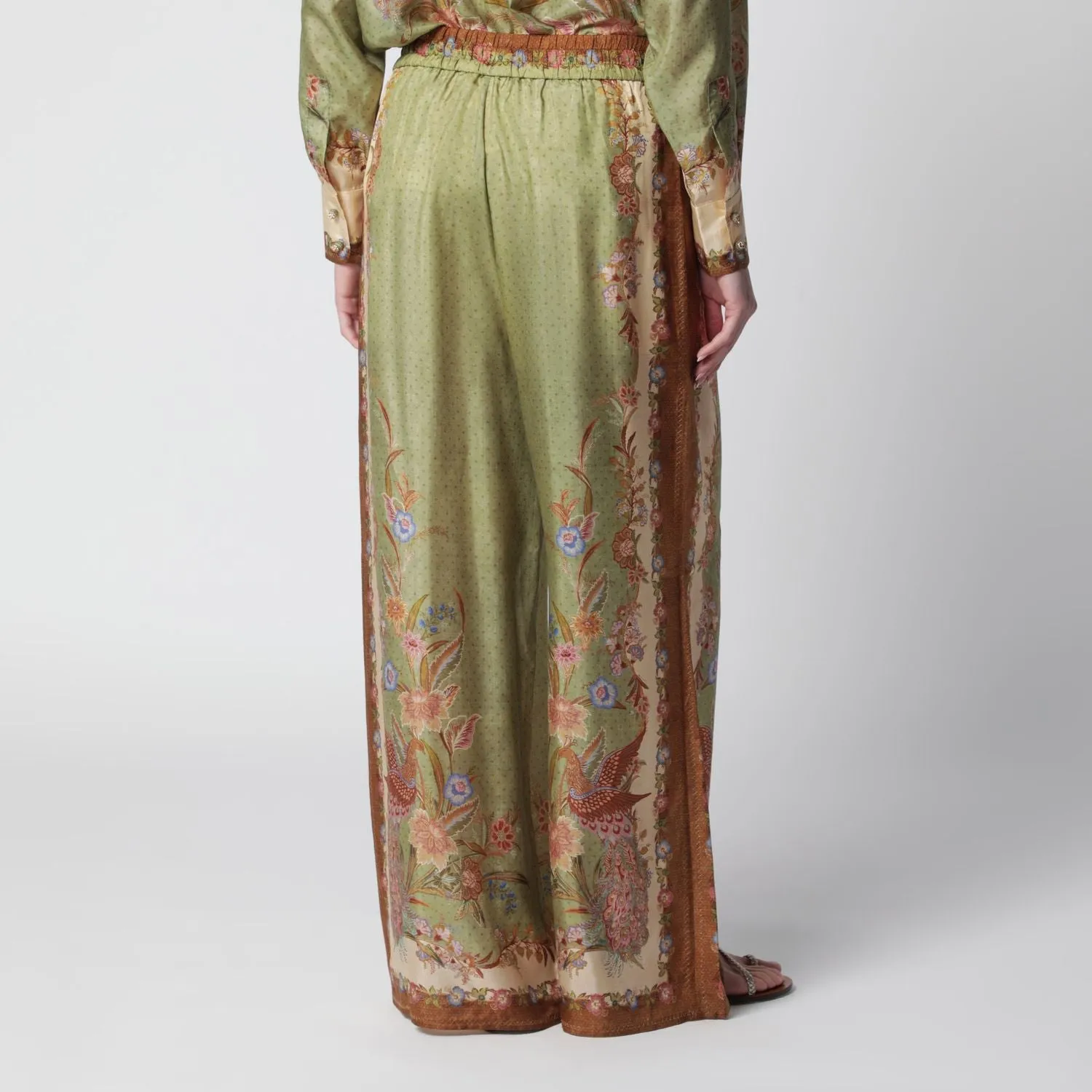 INDRA RELAXED TROUSERS WITH FLORAL PRINT sold by Lord & Taylor product image thumbnail 2